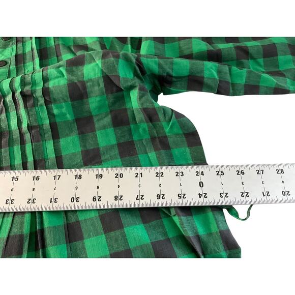 She's Cool Women's 3X Green Plaid Belted Shirt Dress Casual Day Dress Tie Waist - Picture 6 of 16